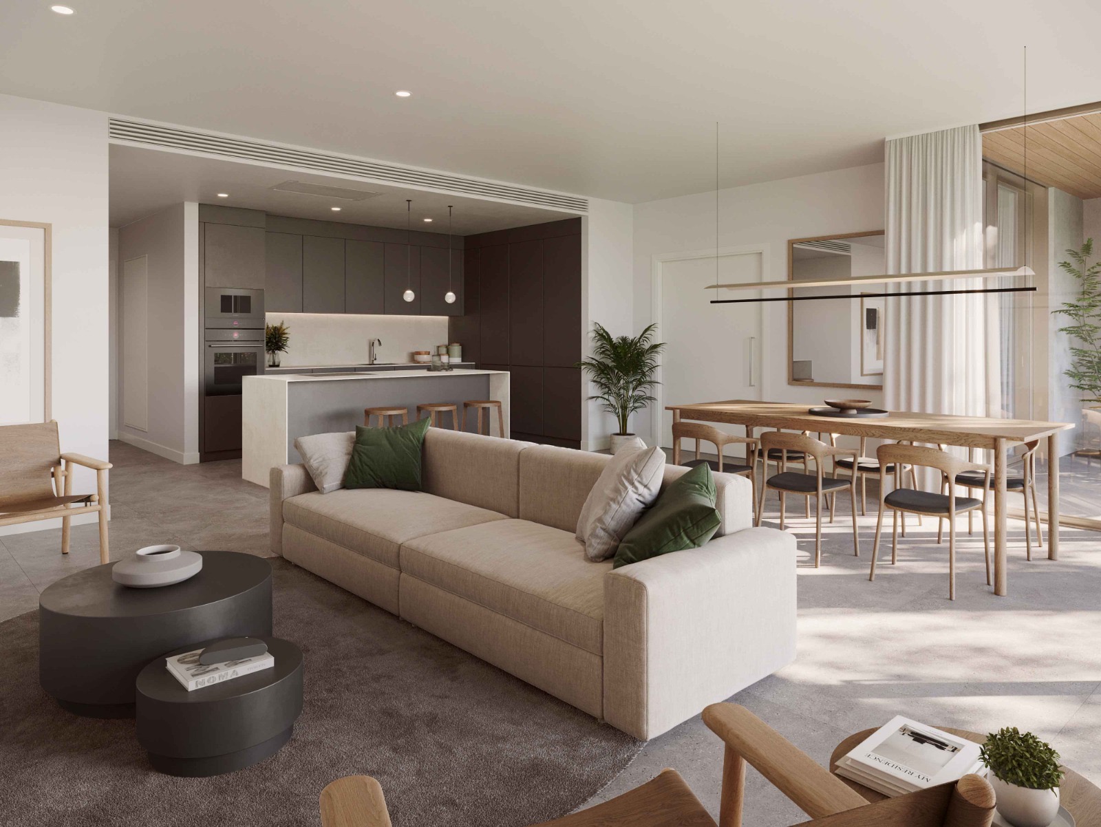 Dormitorio con vistas