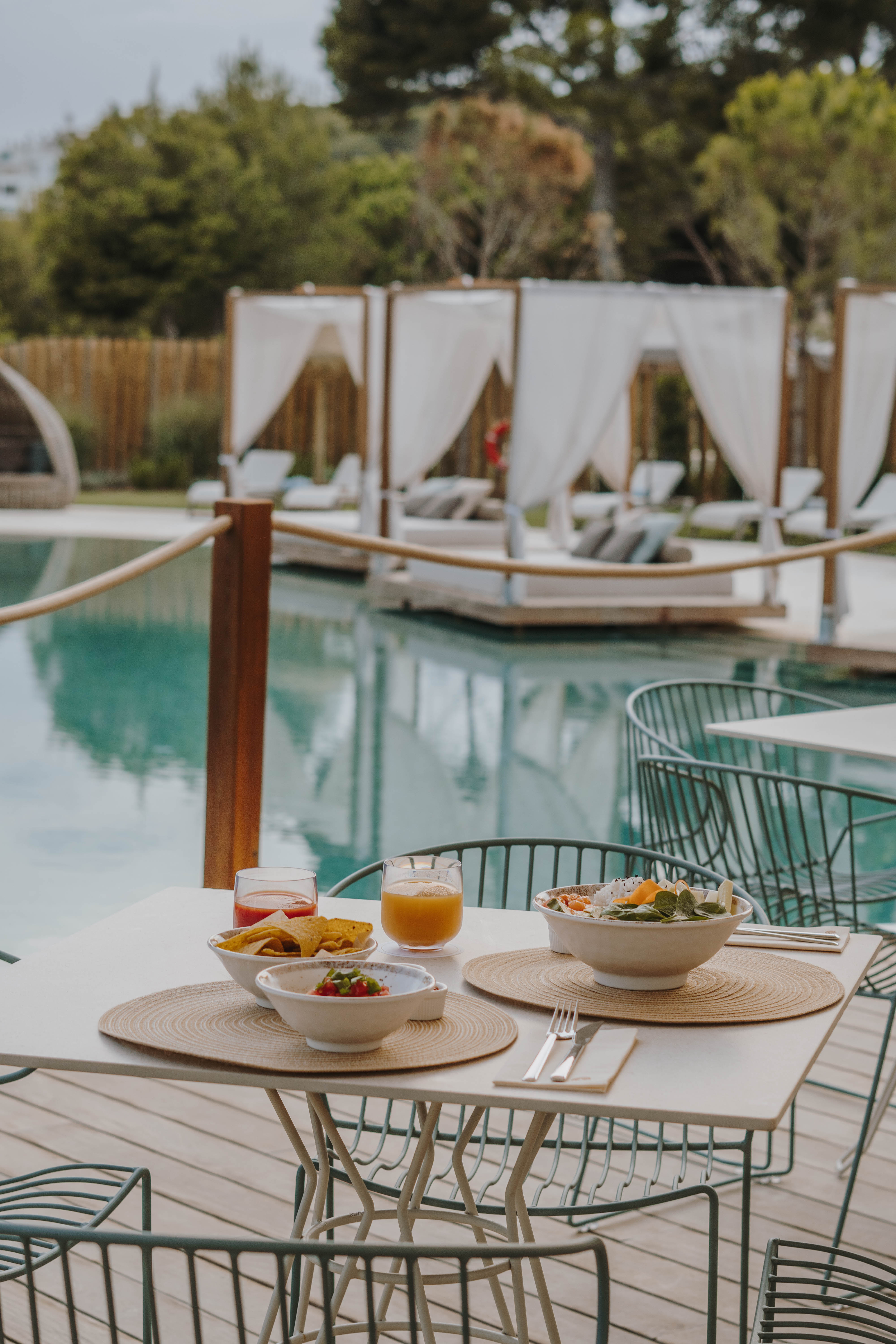 Terraza con vistas al campo de golf