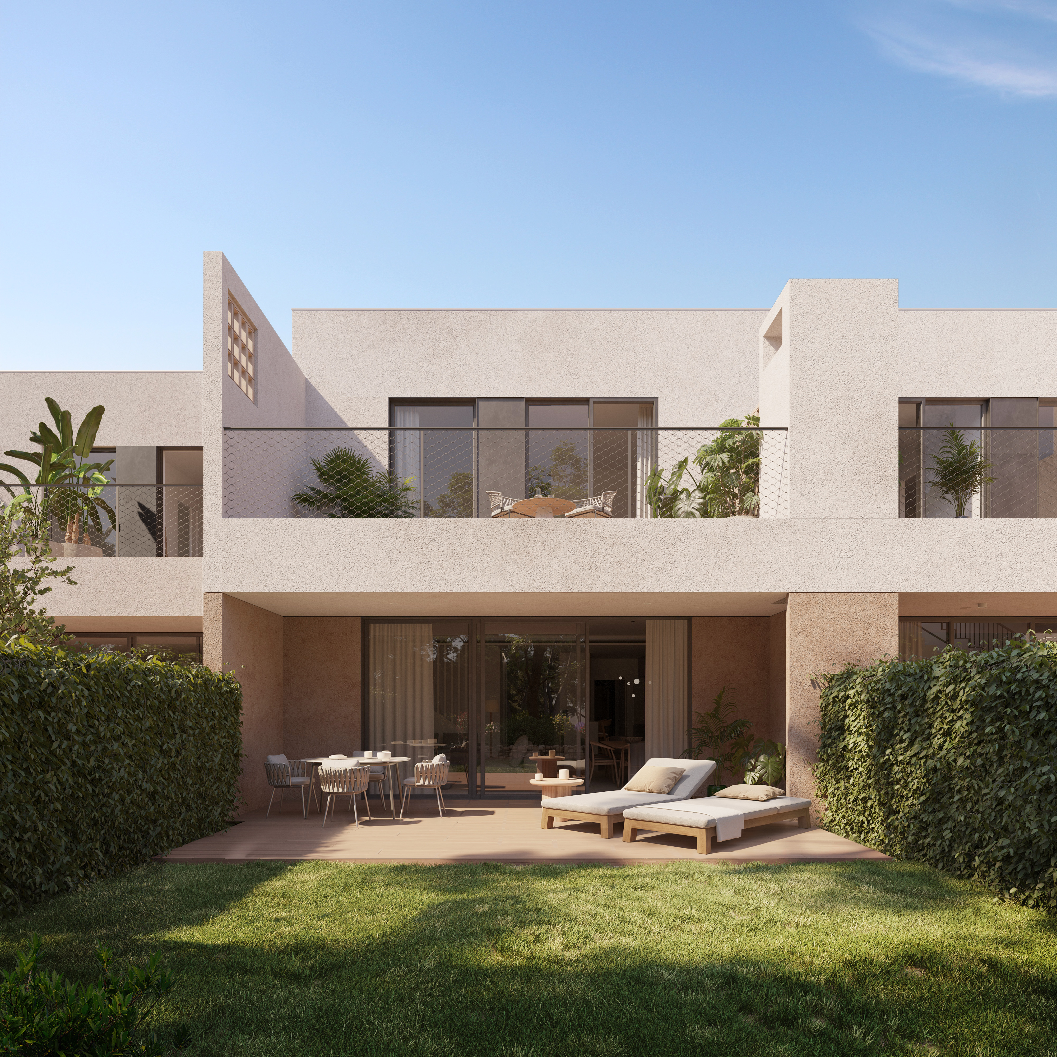 Vista exterior de la villa