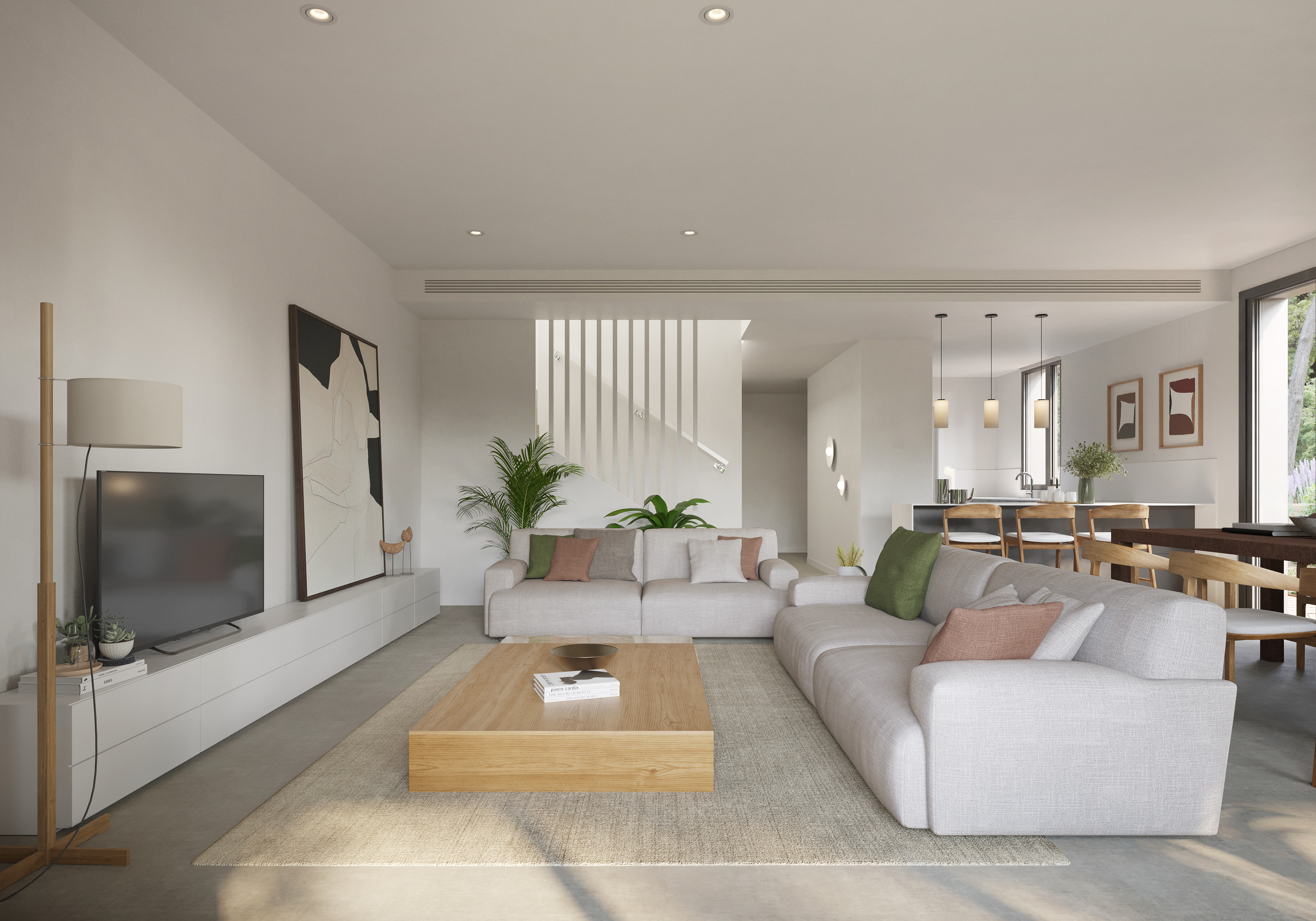 Salón interior moderno